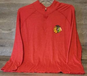 Chicago Blackhawks Fanatics 1/4 Zip Pullover Herren Gr. XXL 2XL - Bild 1 von 7