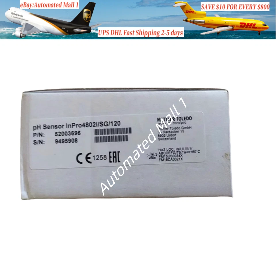 1 PIEZA Nuevo Electrodo Mettler Toledo InPro4802i/SG/120 PH 52003696 9495908 Foto 1 de 1