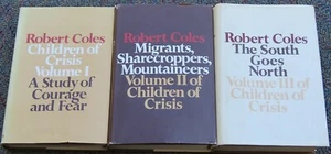 Robert Coles CHILDREN OF CRISIS Series Vol's 1-3 HCDJ CHILD PSCYHOLOGY SOCIOLOGY - Imagen 1 de 7