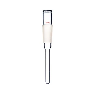 24/40 Glass Thermometer Adapter 100mm Stem Tube w/Wide Mouth Lab Glassware - Picture 1 of 4