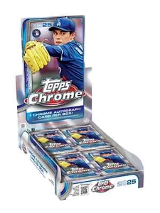 Caja de pasatiempos de béisbol cromada Topps 2025 preventa sellada de fábrica - Imagen 1 de 7