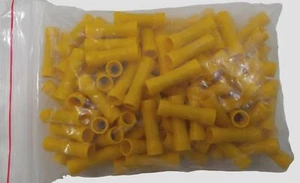 Instalación de terminales conector de butt calibre 10-12 vinilo amarillo Bay YVBC - paquete de 100 - Imagen 1 de 2