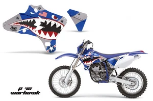 Shroud Graphics Kit Decal Wrap For Yamaha YZ250F YZ450F 2003-2005 WARHAWK BLUE - Picture 1 of 1