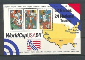 USA SC# 2837 WORLD SOCCER CUP USA 1994 SHEET OF 3 - MNH - Picture 1 of 1