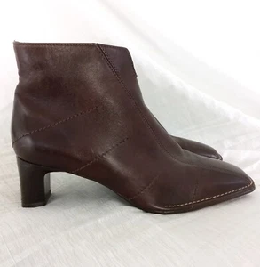 ARA Germany Eckige Zehenpartie Elegant Stiefel Braun Leder Reißverschluss RETO Komfort Flex Herren 6,5 - Bild 1 von 10