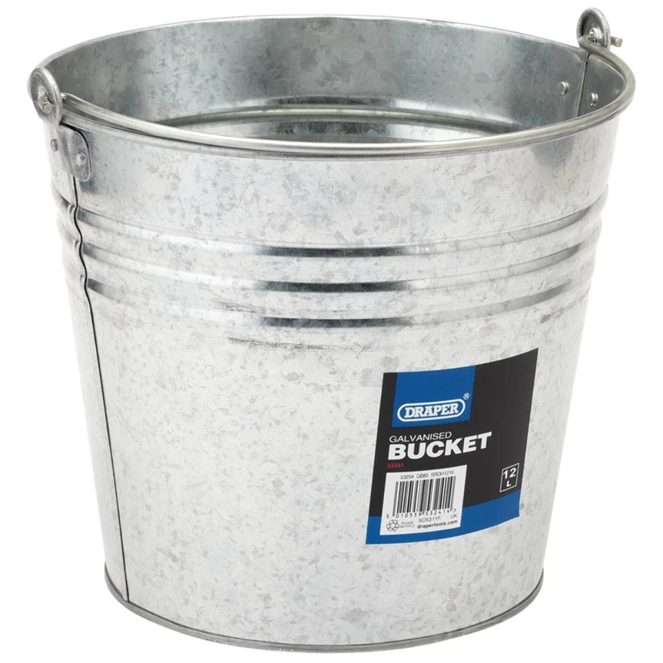 DRAPER TOOLS Draper Galvanised Steel Bucket (12L)