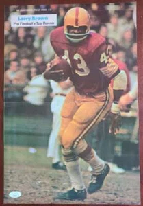 Larry Brown JSA Coa Autograph 11x16 Magazine Photo Signed Redskins - Picture 1 of 1