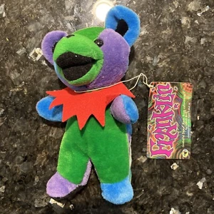 Grateful Dead "Franklin" Bohnenbär Plüsch von Liquid Blue Multicolor Vintage - Bild 1 von 5