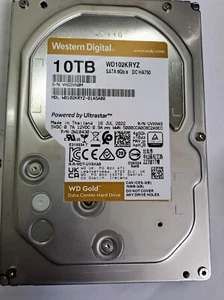Western Digital Gold WD102KRYZ 10 TB Hard Drive - 3.5 Internal - SATA/0 hours - Picture 1 of 3