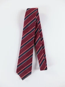 KITON Napoli hand made red striped silk tie authentic Made in Italy - Picture 1 of 5