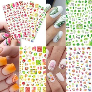 Sliders Nails 3D Design Lemon Stickers Manicure Watermelon Fruits Accessory - Picture 1 of 23