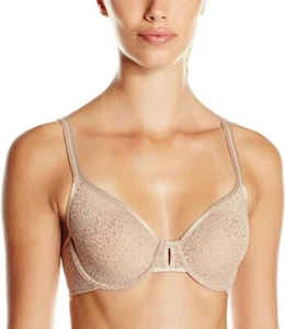 OnGossamer Mocha Unlined Optical Illusion Bra Women's Size 36DD L68512 - Picture 1 of 2