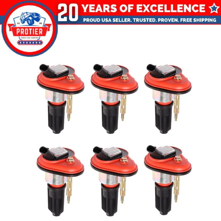 Set of 6 Ignition coil Compatible with 02-05 Chevy Trailblazer GMC Canyon Envoy - Image 1 of 1
