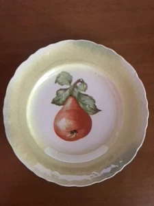 ANTIQUE MINTONS OF ENGLAND 1873-1883 STOKE ON TRENT 7.5" DESSERT PLATE, PEAR - Picture 1 of 4