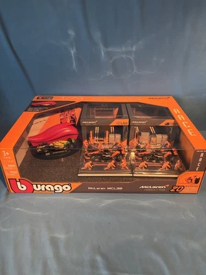 1/43 Burago McLaren Fórmula 1 Team Racing Paddock Set, "Campeones" Nuevo en Caja Foto 1 de 4