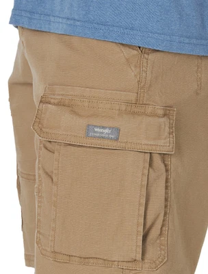 Pantalones Cortos de Carga Para Hombres Wrangler Calce Relajado con Elastizados Sobre la Rodilla Canguro TODAS LAS TALLAS Foto 1 de 4