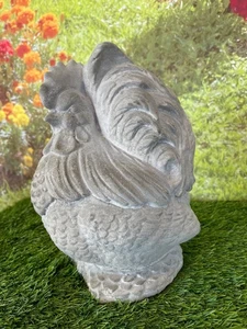 Hahn Statue - Massiver Beton Handarbeit Vogel Gartendeko Skulpturen - Bild 1 von 2