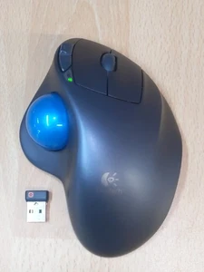 Mouse trackball wireless Logitech M570 con dongle ricevitore USB testato OEM funziona - Foto 1 di 10