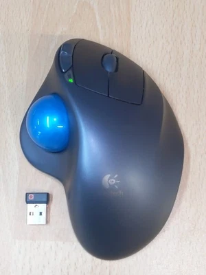Mouse trackball wireless Logitech M570 con dongle ricevitore USB testato OEM funziona - Immagine 1 di 4