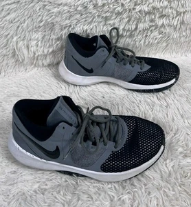 Nike AA7069-011 Mens Air Precision II Cool Grey Black Wolf Grey Sz 8 Basketball - Picture 1 of 9
