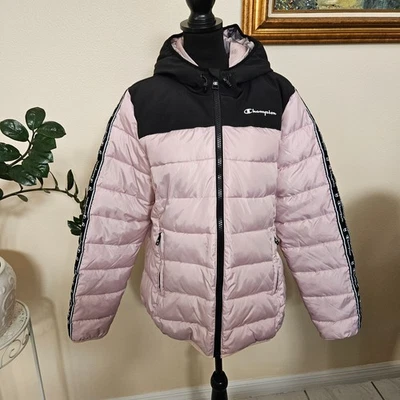 Chaqueta acolchada de invierno con capucha Champion (rosa, mujer, 2XL) alta resistencia térmica Foto 1 de 4