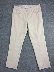 Peter Millar Hose Herren 33x30 Beige Performance Golf Polyester Freizeit Stretch - Bild 1 von 9
