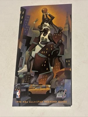NBA ALL-STAR GAME 1998 KOBE BRYANT 1ST MICHAEL JORDAN MVP Weekend Guide Book - Image 1 of 4