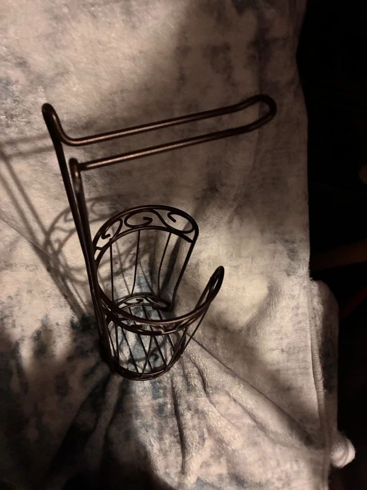 Suporte de papel higiênico bronze suporte livre, - Imagem 1 de 3