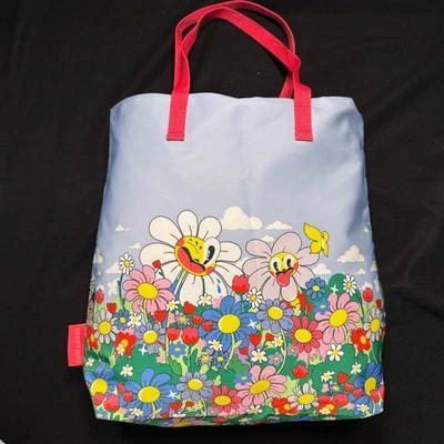 Bolsa de cosméticos grande con estampado floral organizador de maquillaje bolsa de artículos de tocador de viaje Foto 1 de 4
