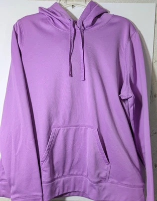 Xersion Women's Size Large Orchid LS Hooded Pullover Sweatshirt B 44" x L 24" - Image 1 of 4
