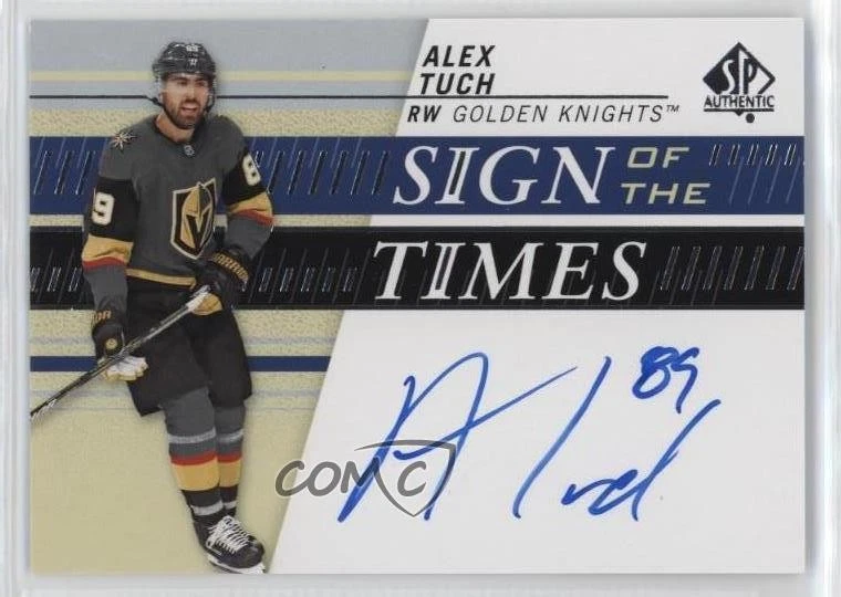 2019-20 SP Authentic Sign of the Times Alex Tuch #SOTT-AT Auto - Image 1 of 2