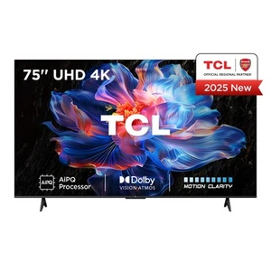 TCL 75V6C-UK 190.5 cm 75" 3840 x 2160 pixels DLED Smart TV Wi-Fi Metallic - Picture 1 of 1