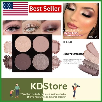 Quads Matte & Shimmer Eyeshadow Palette - Long-Lasting, Waterproof, Built-In ... - Image 1 of 4