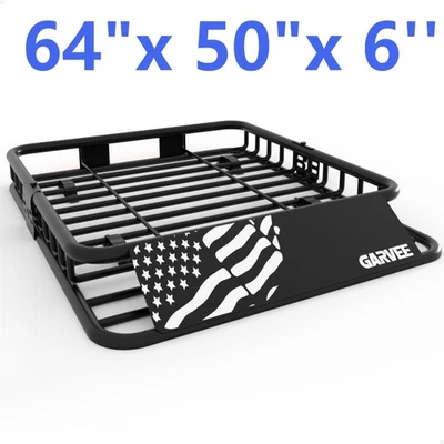 46"/51"/64"/84" Universal SUV Roof Rack Cargo Car Luggage Carrier Basket Holder - Image 1 of 4
