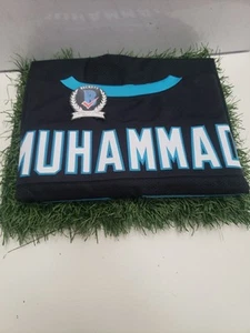 Camiseta firmada por Muhsin Muhammad #87 para hombre Carolina Panther Beckett autenticación - Imagen 1 de 3