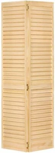 Bi-fold Closet Door, Louver Louver Plantation (30x80) - Picture 1 of 3