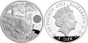 2022 Great Britain Harry Potter Hogwarts Express 5 oz silver coin - Picture 1 of 5