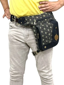 Riñonera unisex bolsa de cintura de lona bolsa de cinturón de cadera bolsillo de viaje - compra 1 y obtén 1 gratis - Imagen 1 de 6