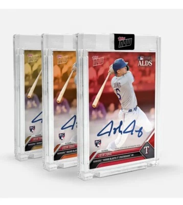 JOSH JUNG SIGNED 1st POSTSEASON HR TOPPS NOW #971 SEALED ON-CARD AUTO 99 OR LESS - Image 1 of 2
