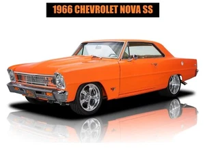 1966 Chevrolet Nova SS Hot Rod in Orange NEW Metal Sign: 12x16 Ships Free - Picture 1 of 1