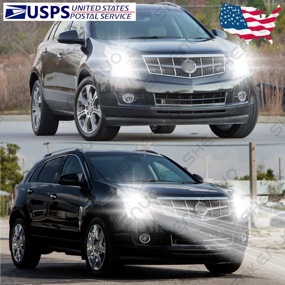 For Cadillac SRX 2010-2016 LED Headlight Kit High & Low Beam Combo 6000K Bulb GB - Image 1 of 4