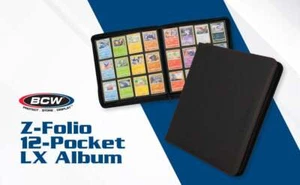 BCW GAMING Z-FOLIO 12-POCKET LX ALBUM - Hold 480 cards - Choose your Color! - Picture 1 of 41