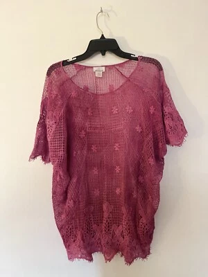 Miguelina Womens Elastic Off Shoulder Lace Blouse White Cotton Size Small - Image 1 of 4