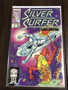 Silver Surfer #19 vs Fire Lord! Marvel Comics Group Direct January 1989 - Picture 1 of 5