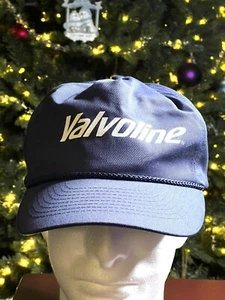 Valvoline Snapback Cap Blue Adjustable Vtg. Baseball Trucker Hat Cincy Cap OSFA - Picture 1 of 7