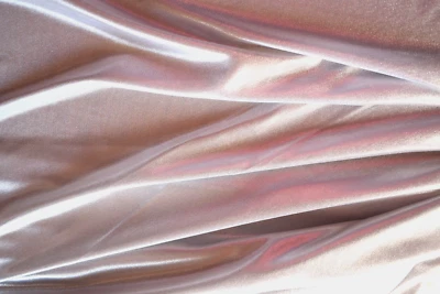 WHITE SHINY METALLIC  2 WAY STRETCH SHEER POLYESTER KNIT FABRIC  68X43 INCHES - Image 1 of 2