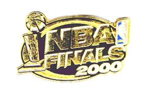 Pin de medios de prensa de las finales de la NBA 2000 Los Angeles Lakers Indiana Pacers Pin - Imagen 1 de 1