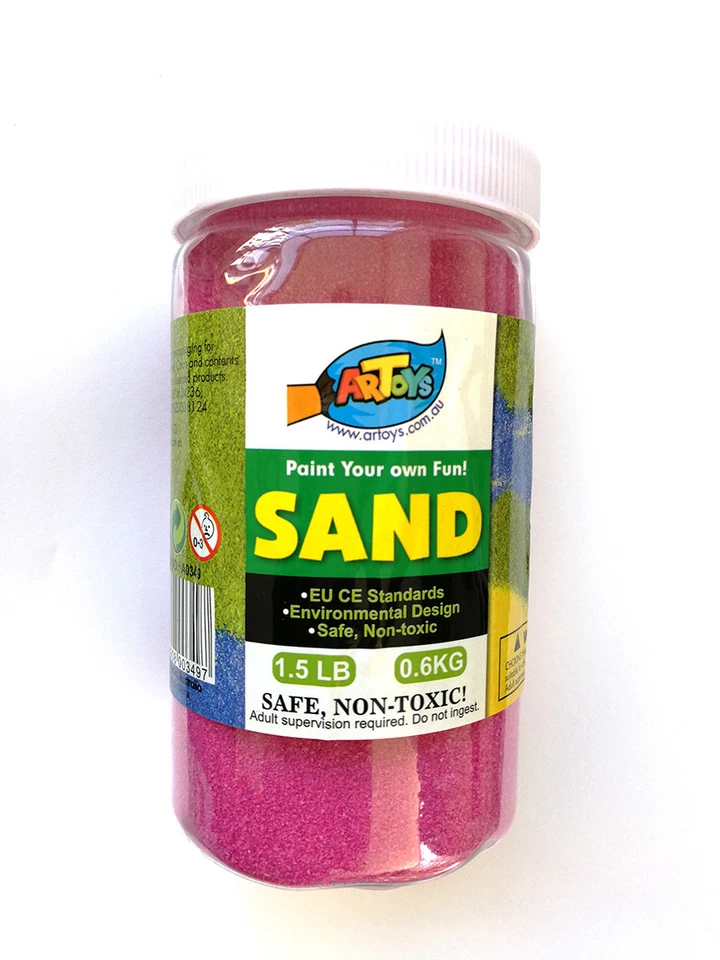 Magenta Colour Art Sand 600g Bottle Great for School & Home & Party Craft Sand - image 1 of 1