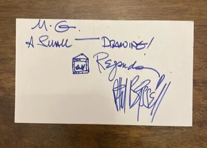 RARE Phil Bisseli Cartoonist Original Hand Drawn Comic Art Sketch Autograph - Picture 1 of 4