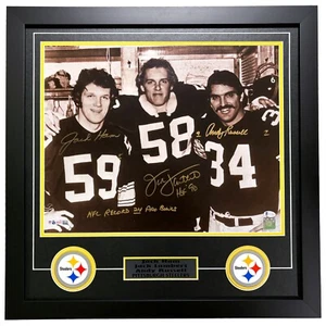 Jack Ham Andy Russell Lambert Autographed Pittsburgh Steelers 16x20 Photo BAS - Picture 1 of 11